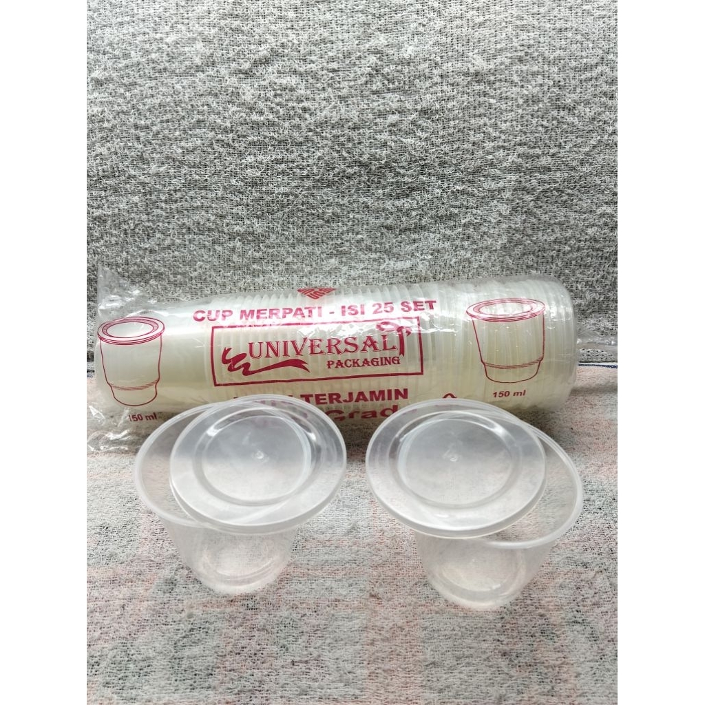 TEMPAT CUP PUDING JELLY/Merpati+Tutup (1 BKS)