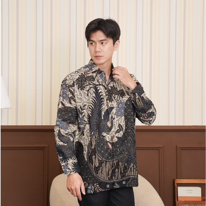 Hardi Batik - PADMA CREAM | Kemeja Batik Pria Lengan Panjang
