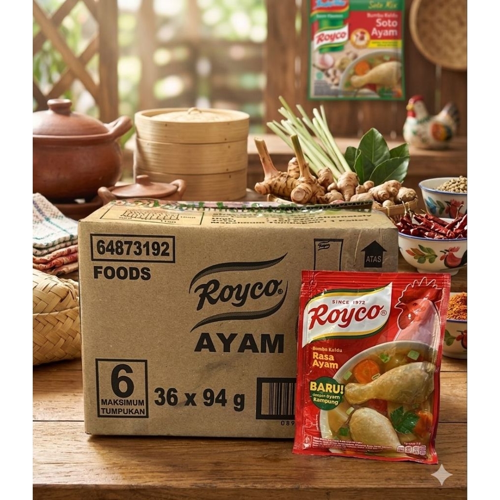 G11 1dus royco ayam isi 36 x94 g / royco sapi 94 g