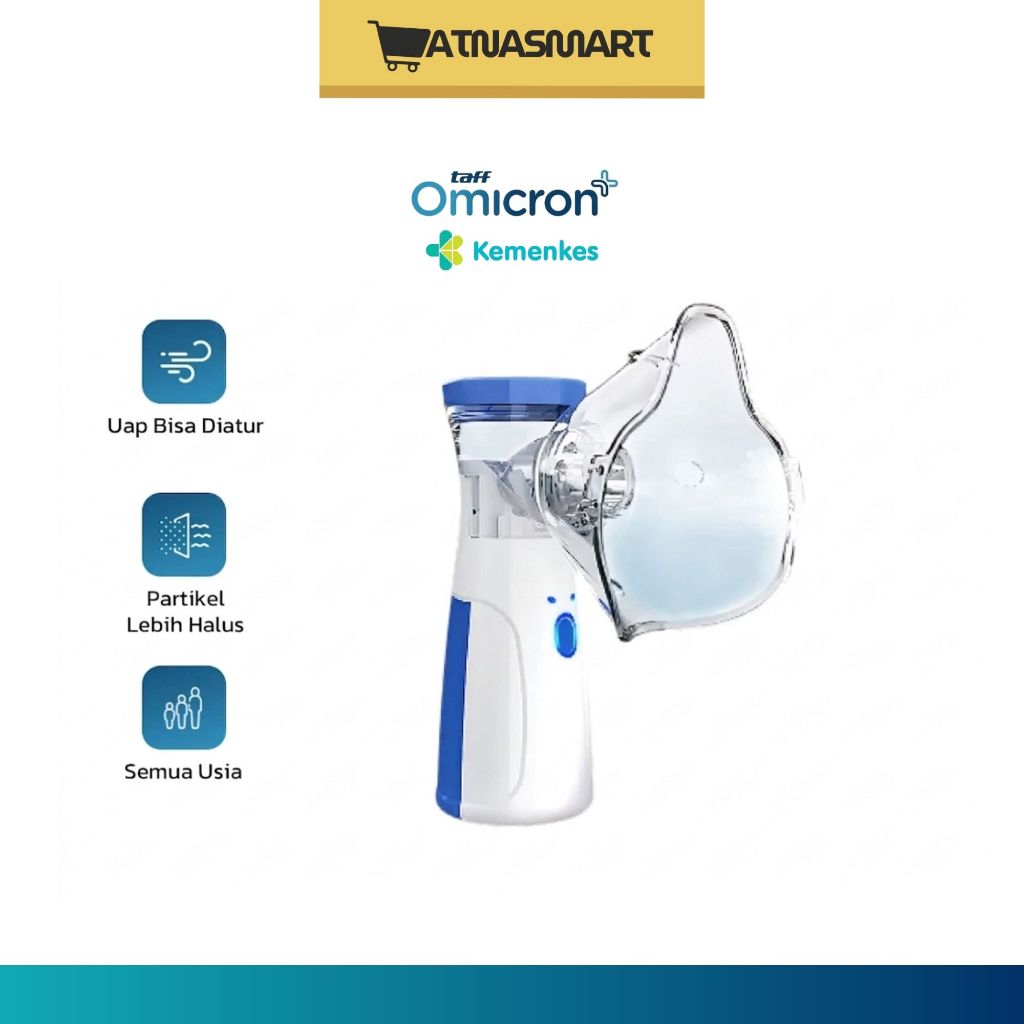 Nebulizer Alat Uap Terapi Pernapasan Mengencerkan Dahak Portable