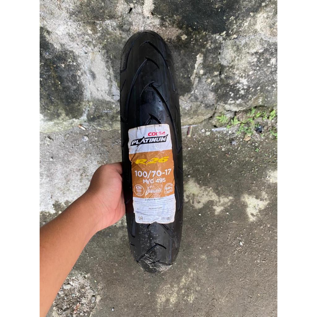 Ban Luar Corsa R26 Ukur 100/70-17 Tubeless -Motor Sport & Motor Bebek