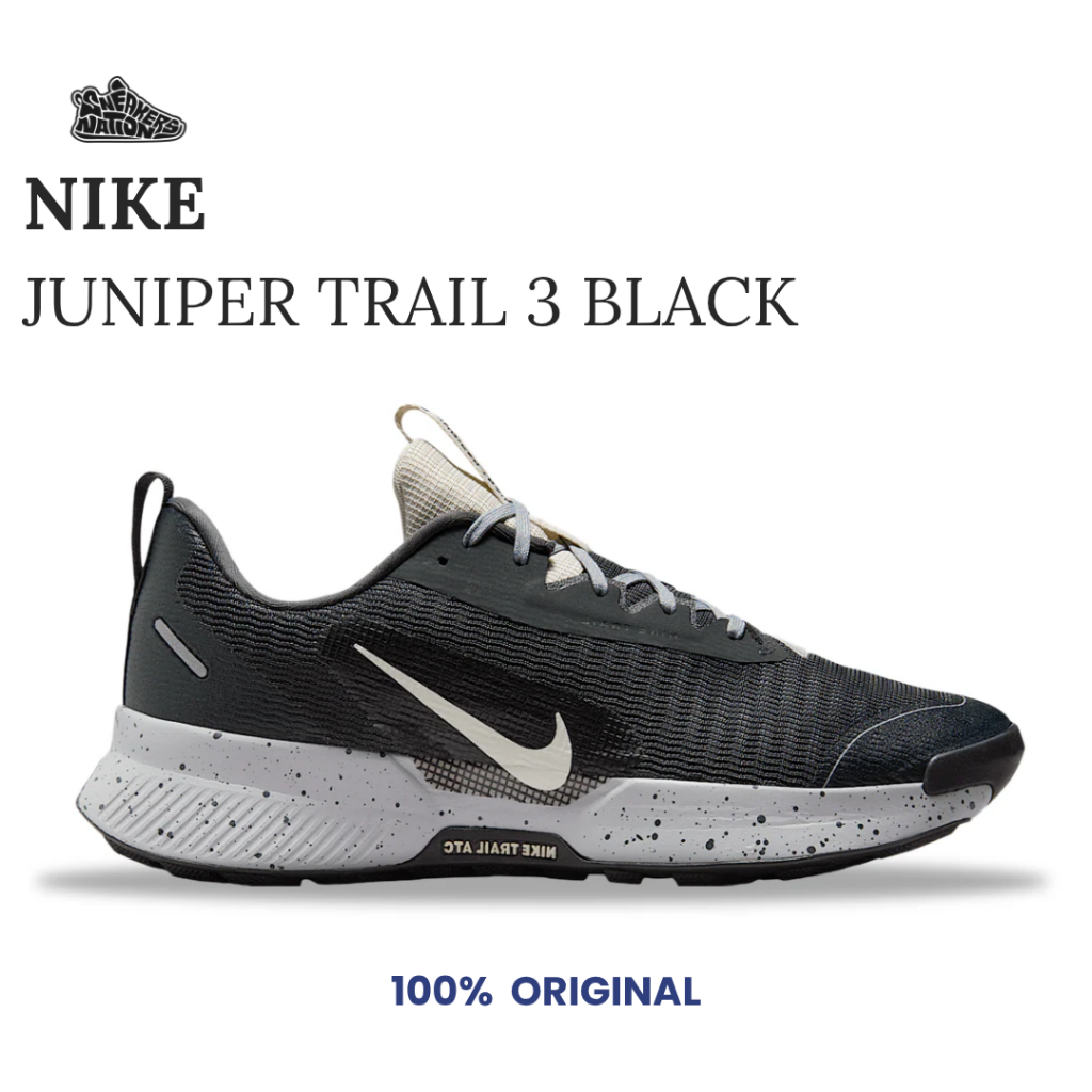 Sepatu Trail Running Pria Nike Juniper Trail 3 Black Original