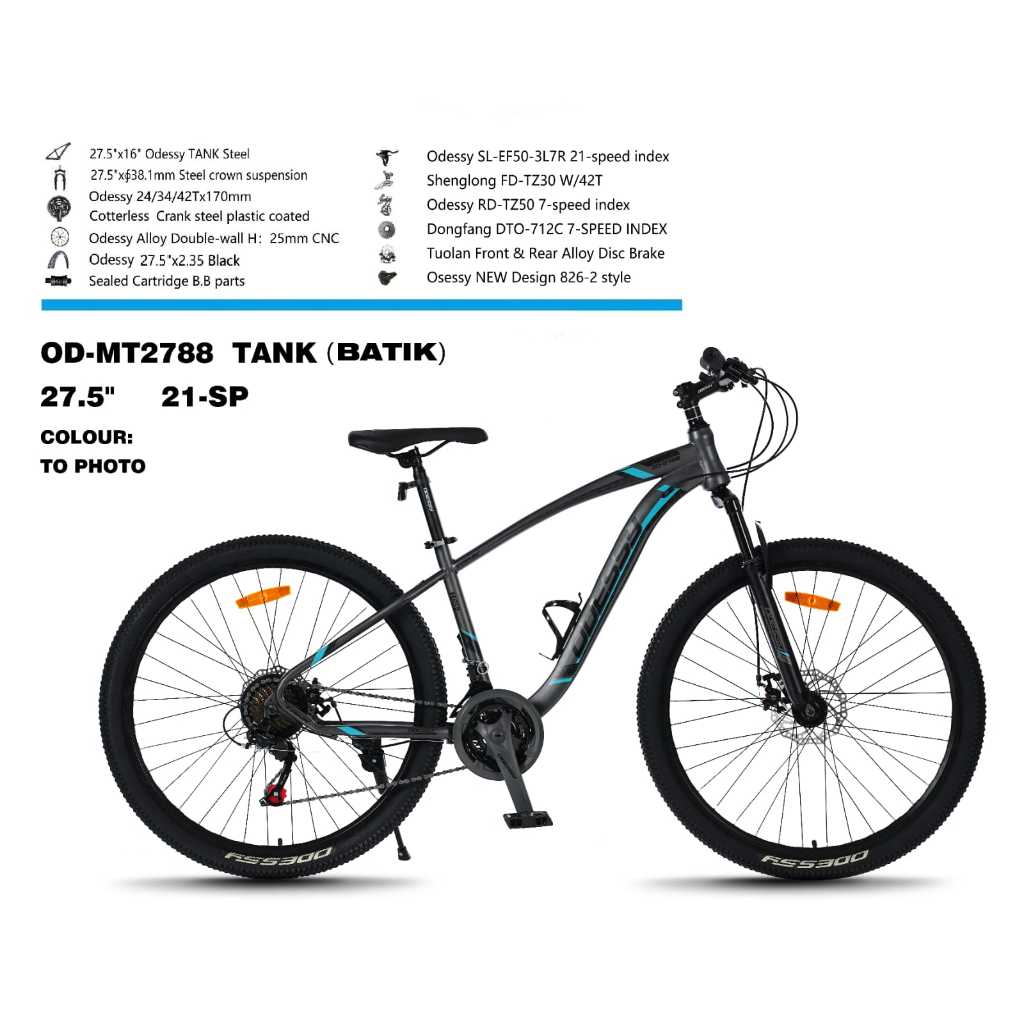 sepeda gunung mtb 27,5 inch odessy tank 88 sepeda mtb odessy tank
