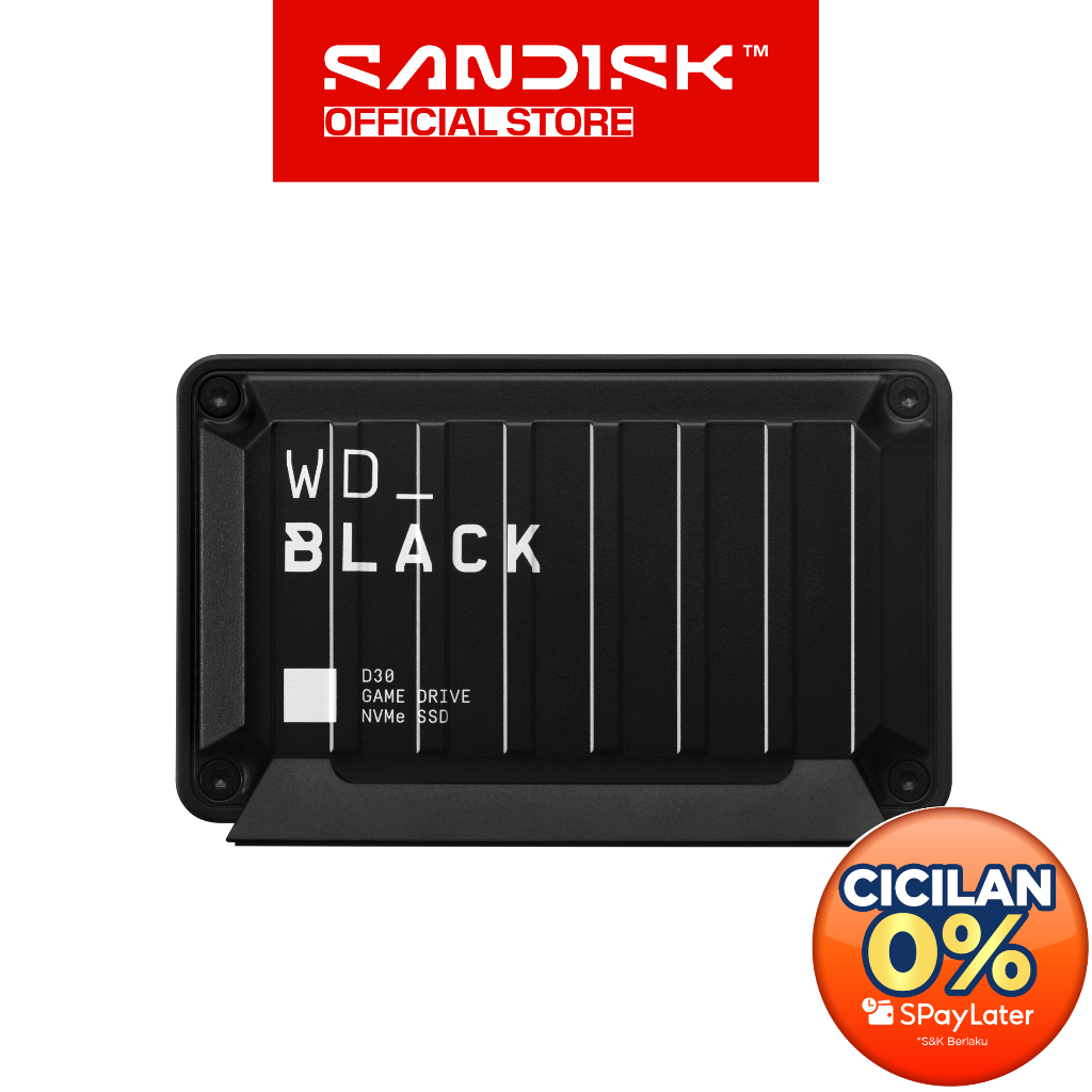 WD Black D30 500GB / 1TB / 2TB Game Drive SSD External USB 3.2 Type-C