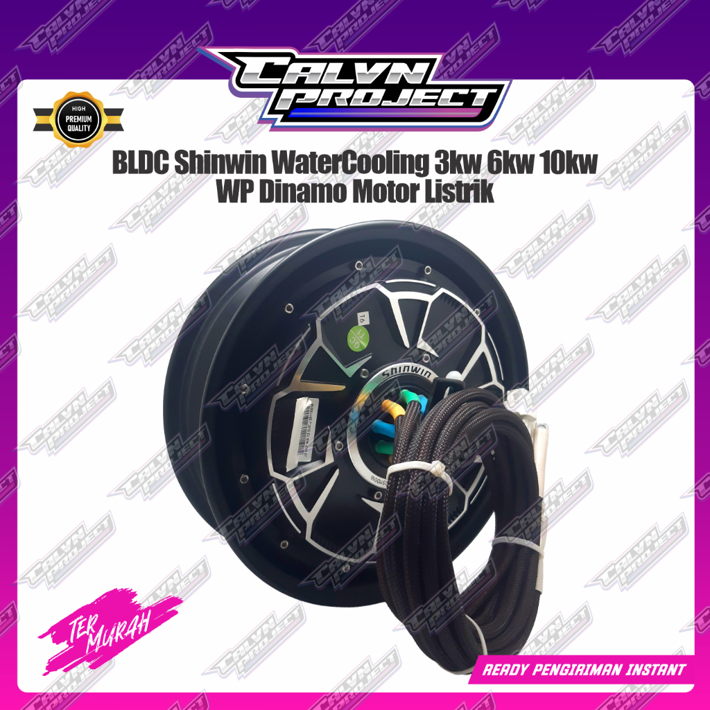 BLDC Shinwin WaterCooling 3kw 6kw 10kw WP Dinamo Motor Listrik