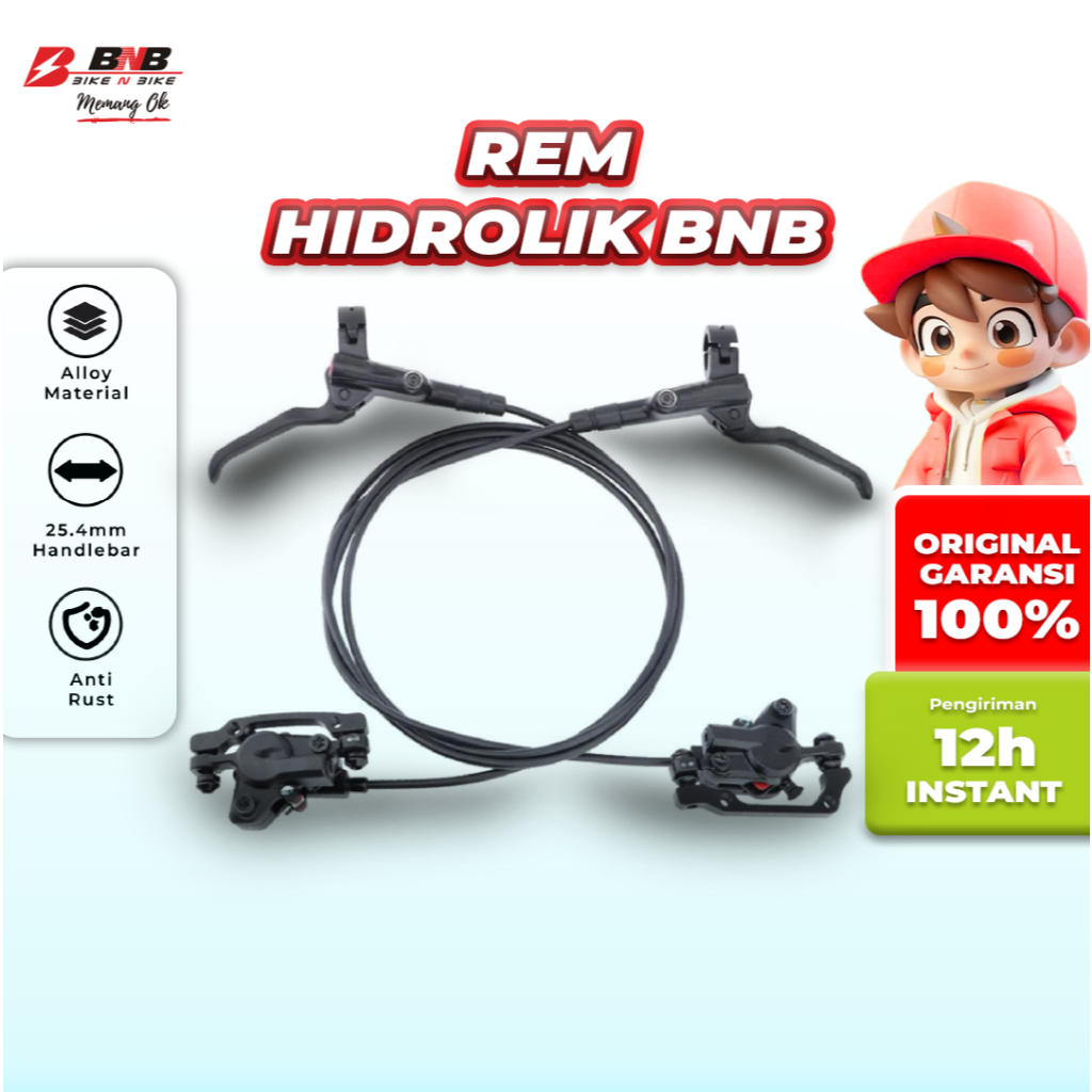 BNB (Bike N Bike) - LMXT Rem Hidrolik Sepeda Mtb dan Sepeda Lipat / Rem Hydraulic MTB Depan Belakang