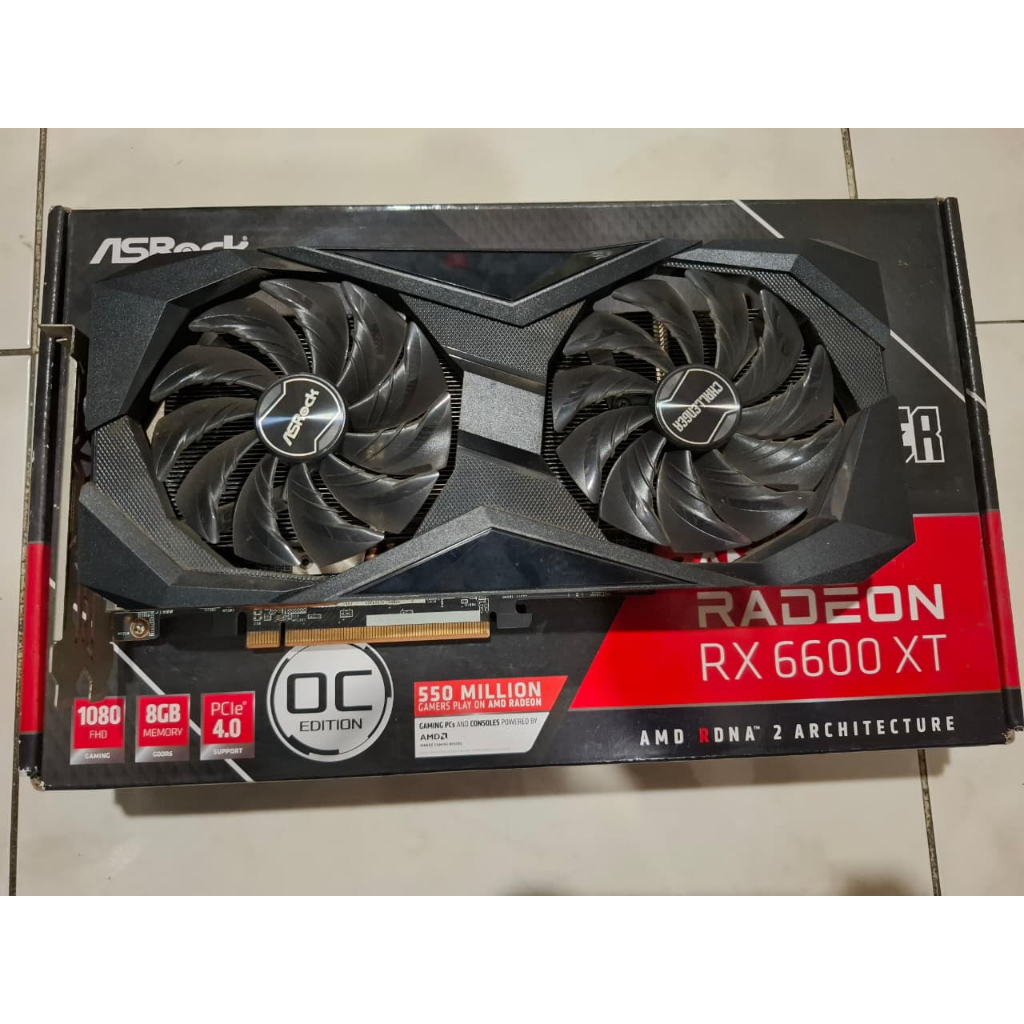 VGA Asrock AMD Radeon RX 6600 XT / 6600XT Challenger D 8GB OC - Second 2ND