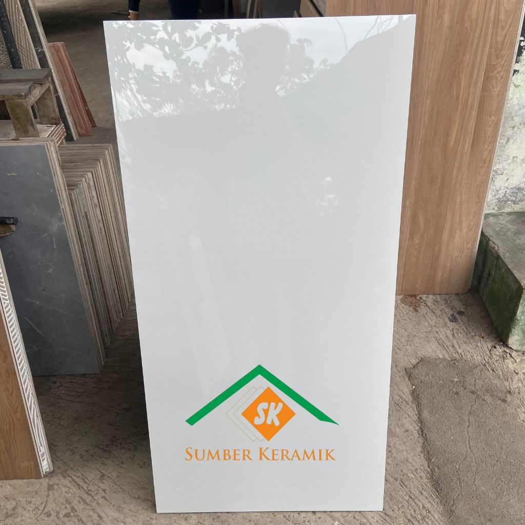 Granite Lantai 1lembar 60x120 Pure White | VALENTINO GRESS | Glossy | Kw-1