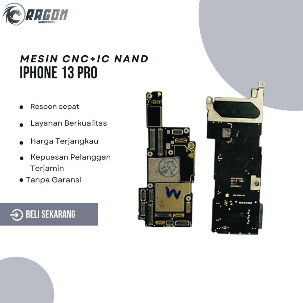 MESIN CNC+IC NAND IP 13 PRO/13 PRO MAX INTEL