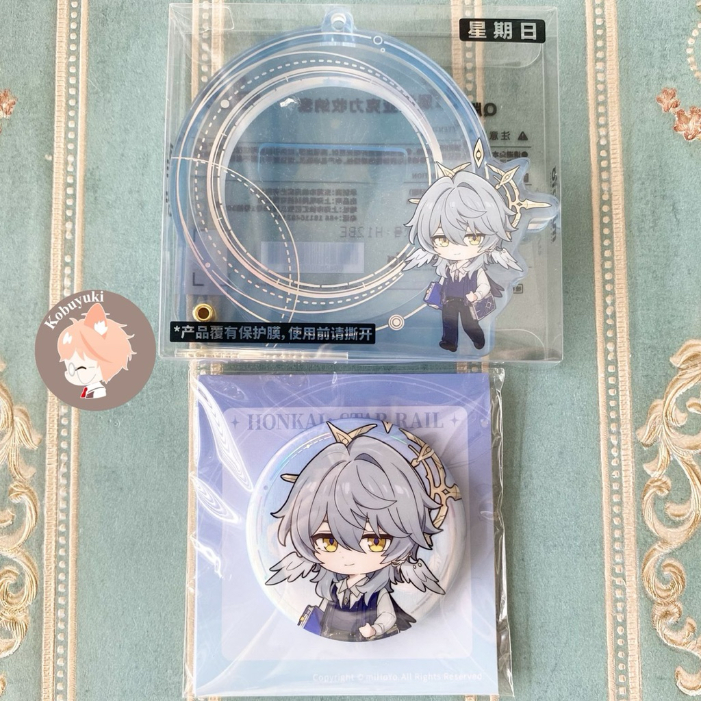 [Ready] OFFICIAL Sunday Benefit Acrylic case badge pin stand penacony merch merchandise hsr star rai