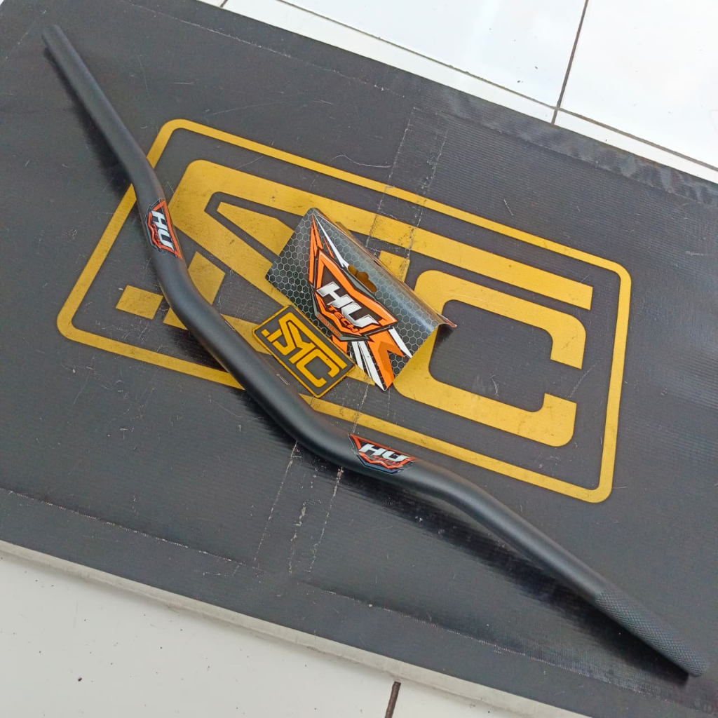 Stang Stir / Stang Steer / HandleBar Setang Fatbar Hutech Charmichael Low G866-11/5MM Black Tanpa Ri