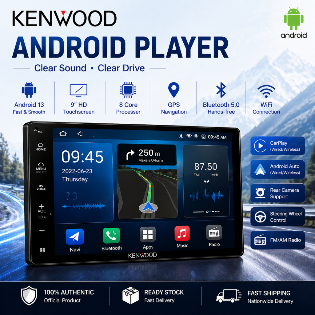 Android Player Mobil 8GB 128GB | Octa Core | CarPlay Android Auto | Gratis Kamera Mundur | COD