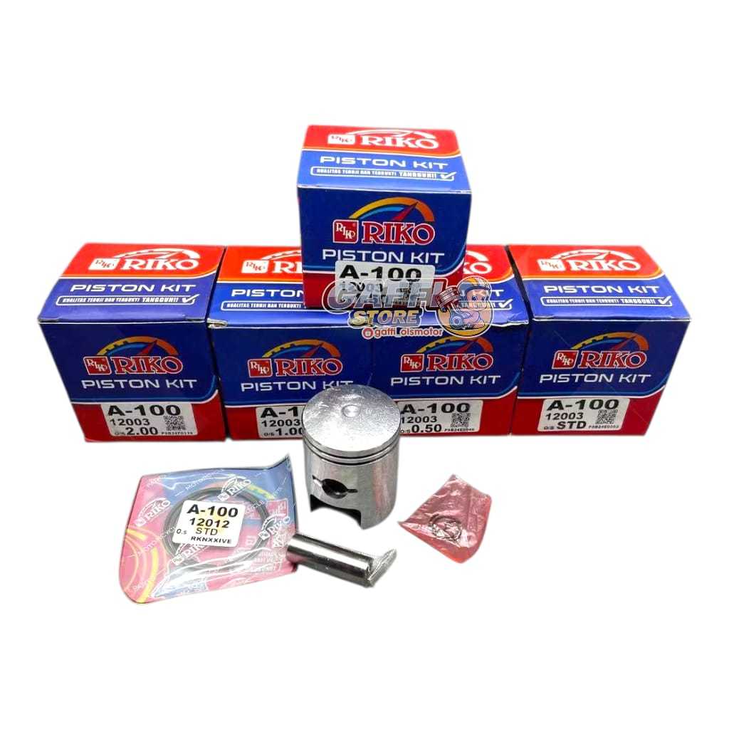 RIKO Piston Seher Kit A-100 A100 Os Oversize std 25 50 75 100 125 150 175 200