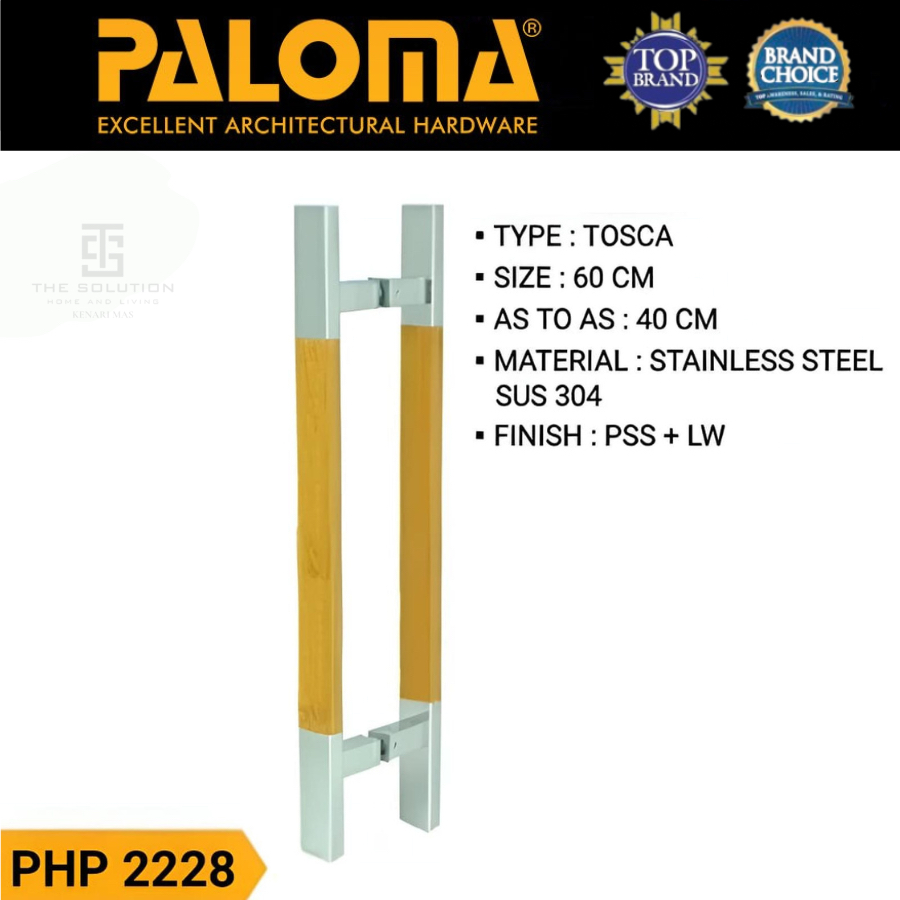 PALOMA PHP 2228 Pull Handle Tarikan Gagang Pintu 60CM Stainless SUS 304