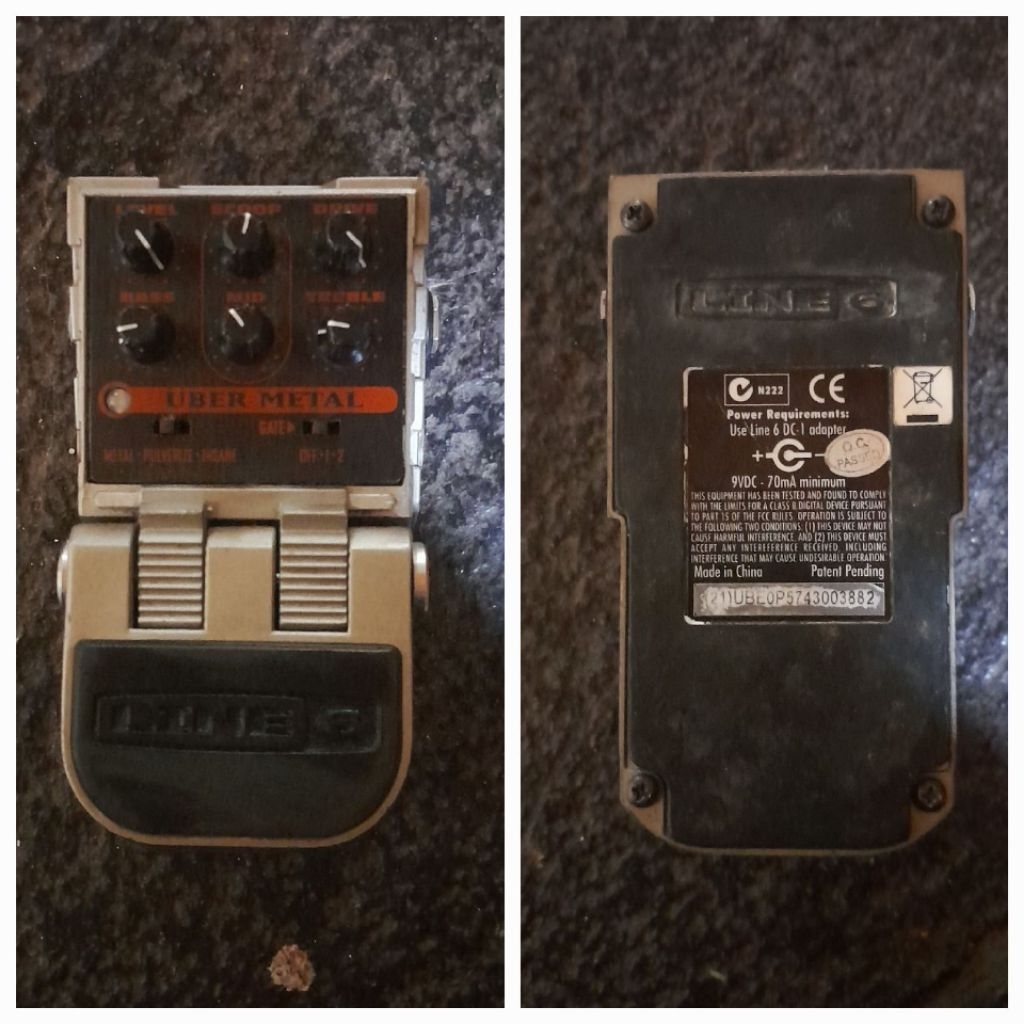 Efek Gitar Distorsi High Gain - Line 6 Tone Core Uber Metal ( 3 mode sound w/ noisegate built in )