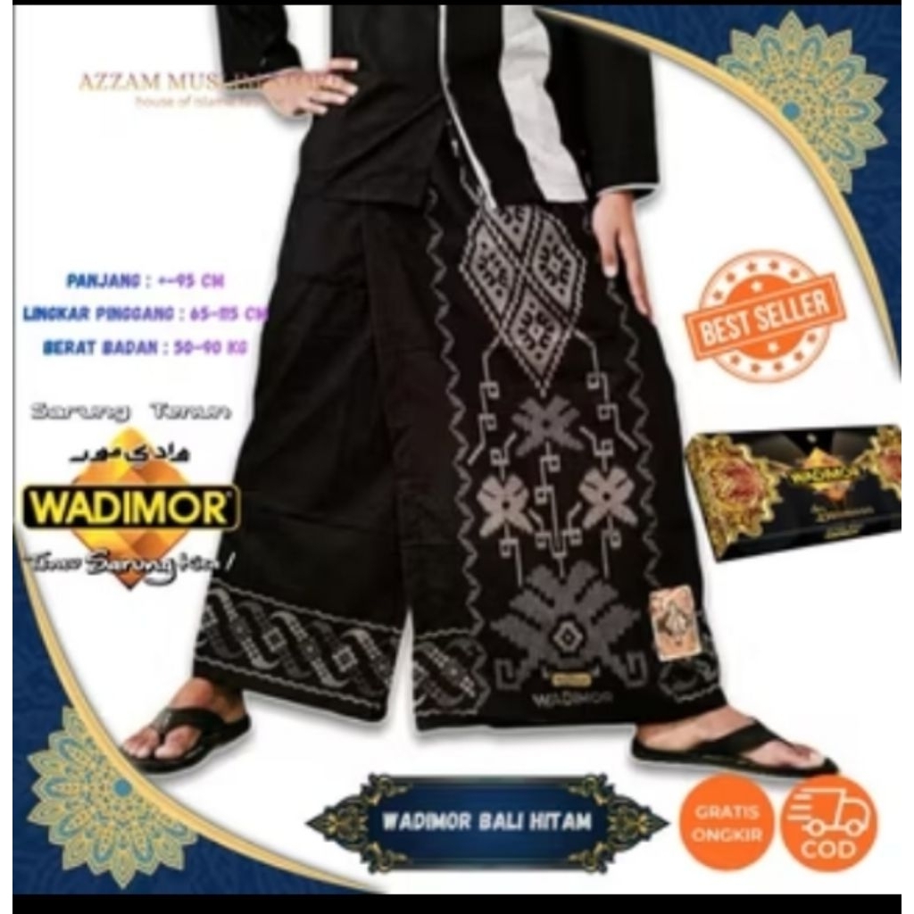 Sarung wadimor celana sarung motif batik Bali hitam original