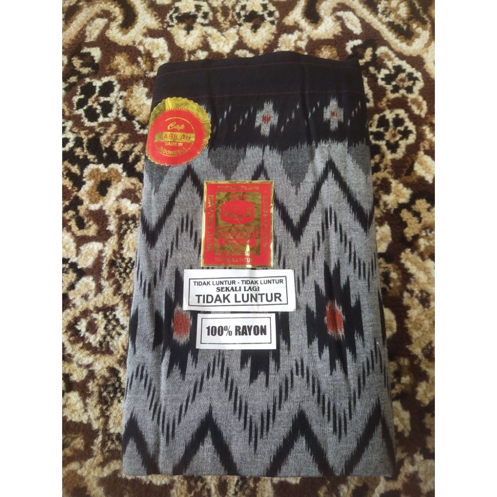 sarung goyor gabilah hitam tenun atbm adem byur