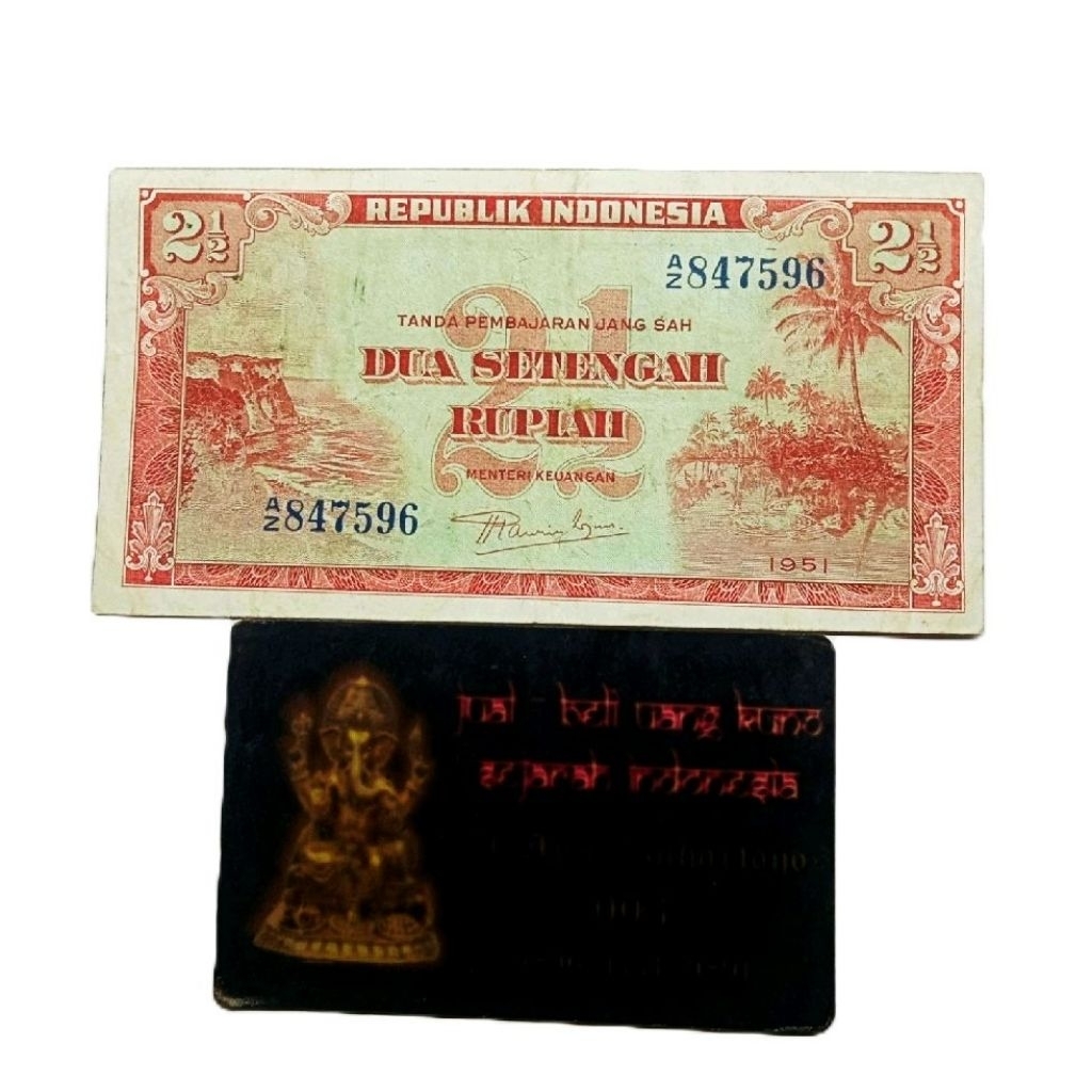 UANG 2½ RUPIAH 1951 PEMANDANGAN ALAM