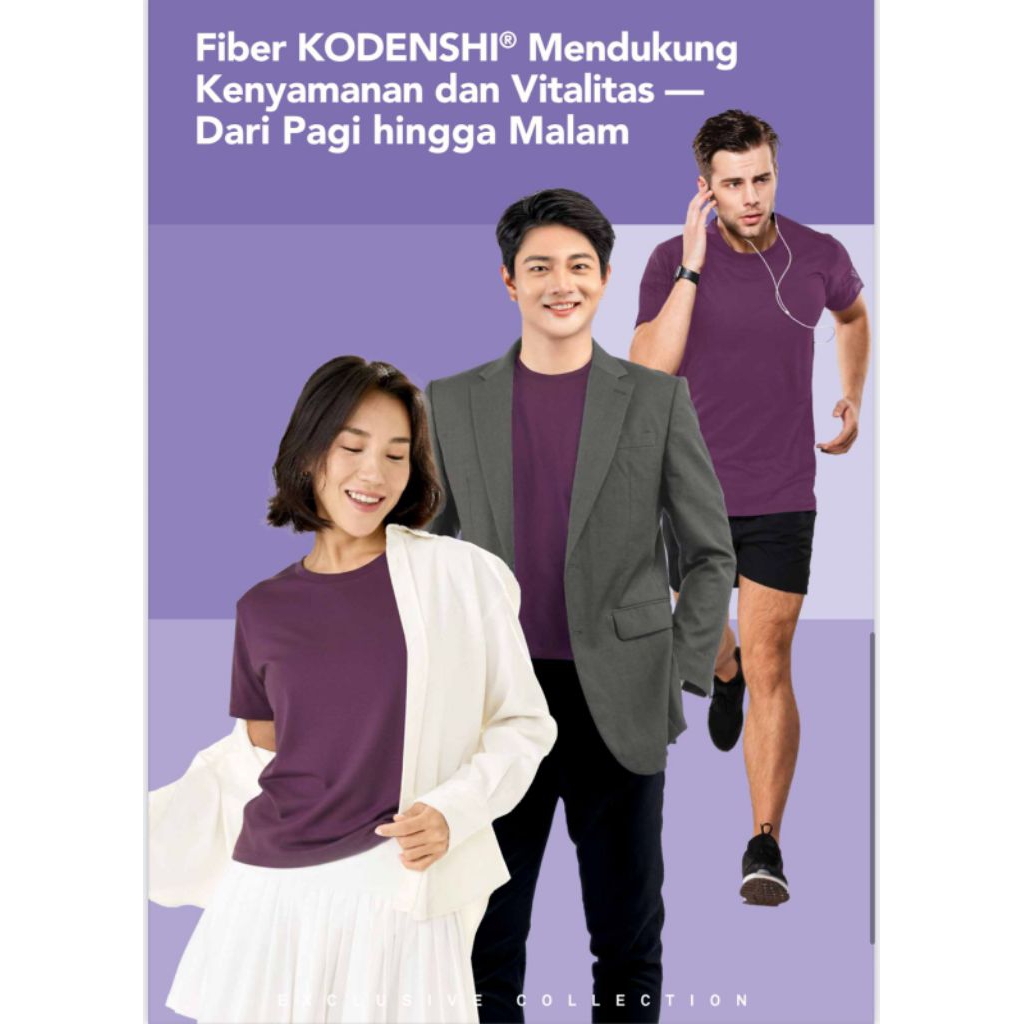 Aulora Top Basic Cosmic Purple Kaos Kesehatan