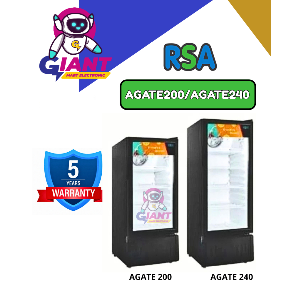 SHOWCASE RSA AGATE200/AGATE240 / AGATE 200/AGATE 240 192 LITER/221 LITER