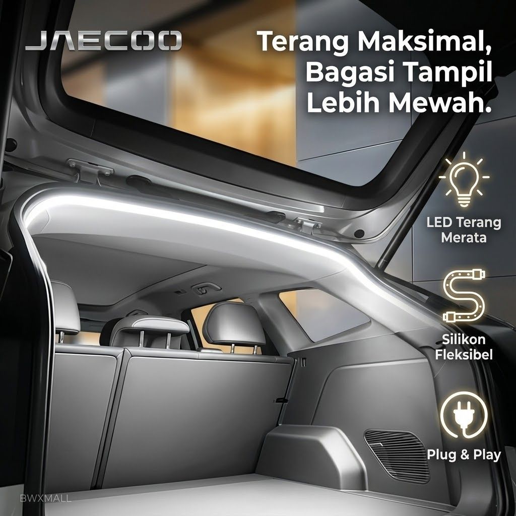 Lampu LED Strip Bagasi Mobil JAECOO J200 Panjang 2 Meter Colokan 2 Pin Pemasangan Mudah Plug And Pla