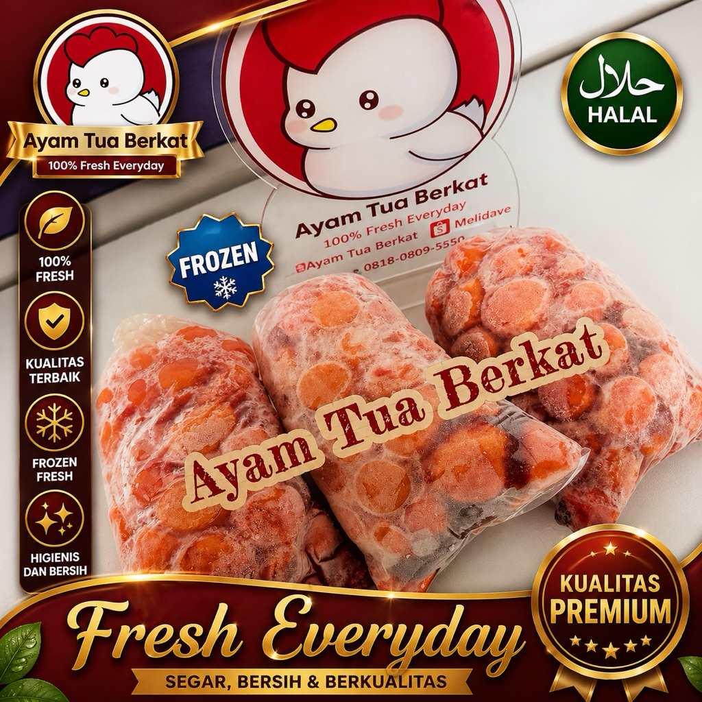 FROZEN Telur Muda Ayam Tua/ peren/ Uritan galatama mancing