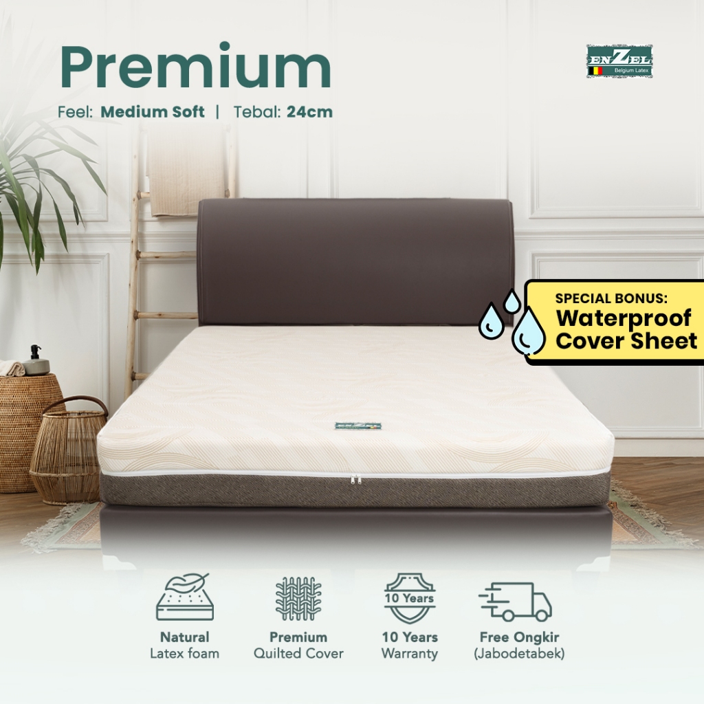 ENZEL Kasur Full Latex Medium Soft - Premium 24 cm