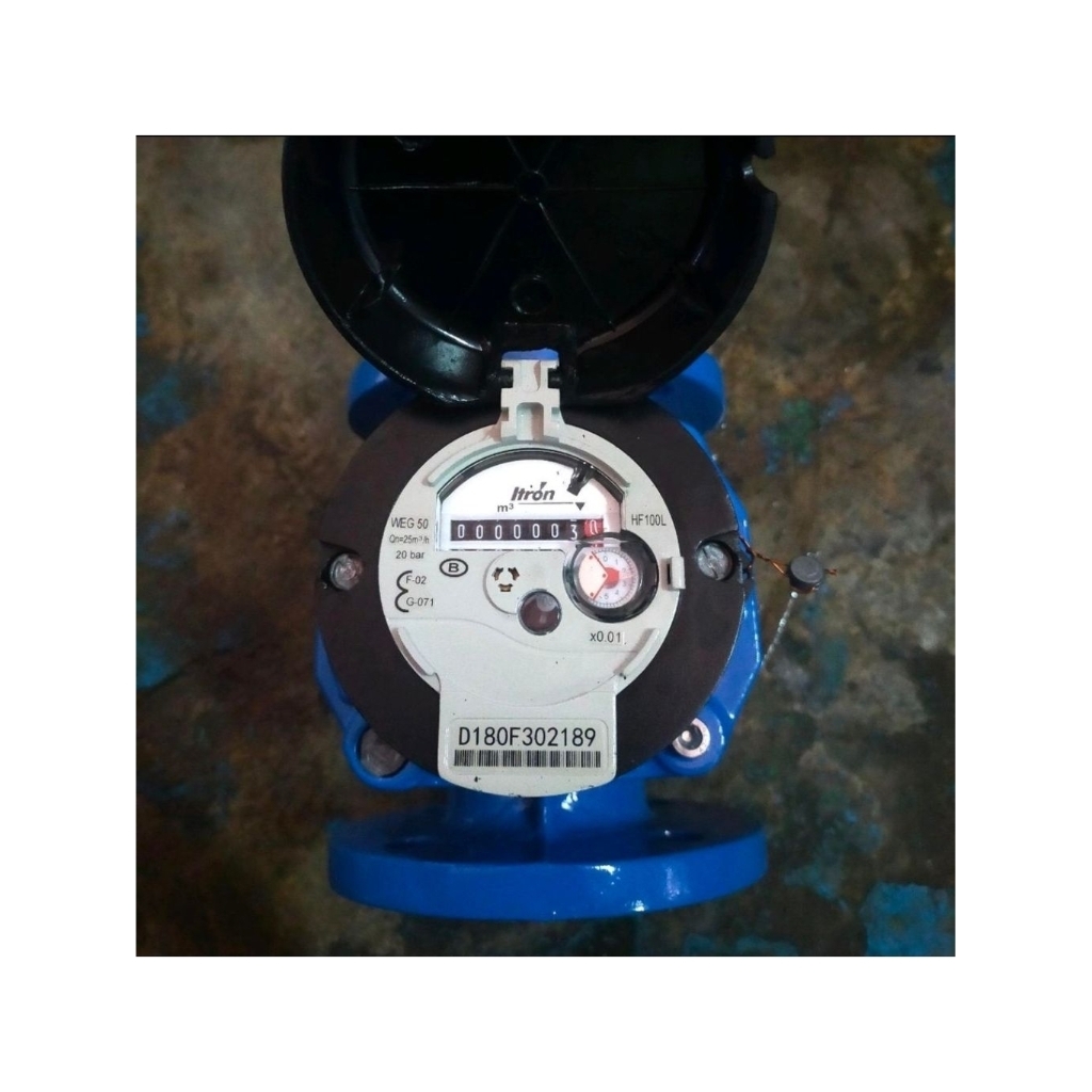 Jual Water Meter ITRON 2 Inch DN 50mm type WOLTEX WEG-50/Meteran Air ITRON 2 Inch DN 50mm PDAM