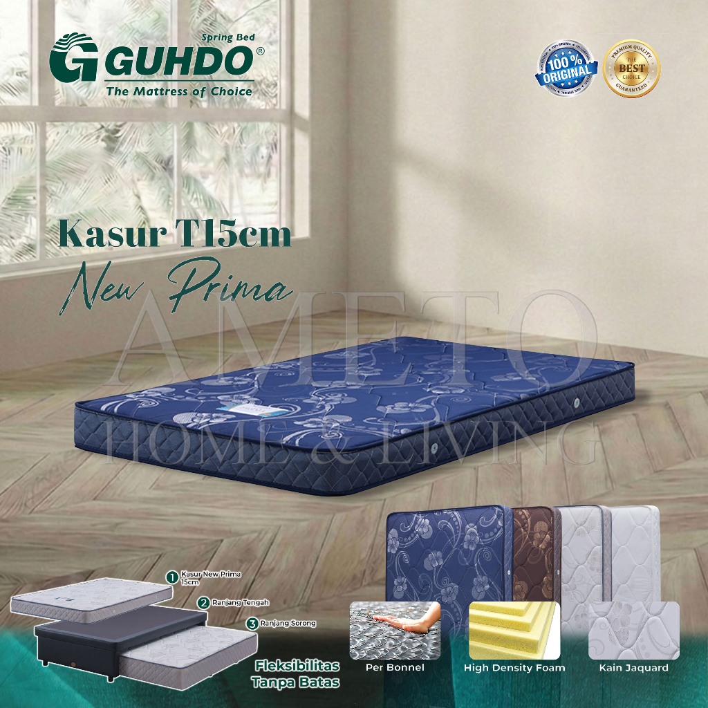 Guhdo Spring bed New Prima T 15 cm, 90 100 120 140 160 180 200 x 200 Guhdo SpringBed (HANYA KASUR)