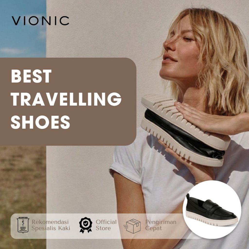 Vionic Uptown Black Sepatu Wanita
