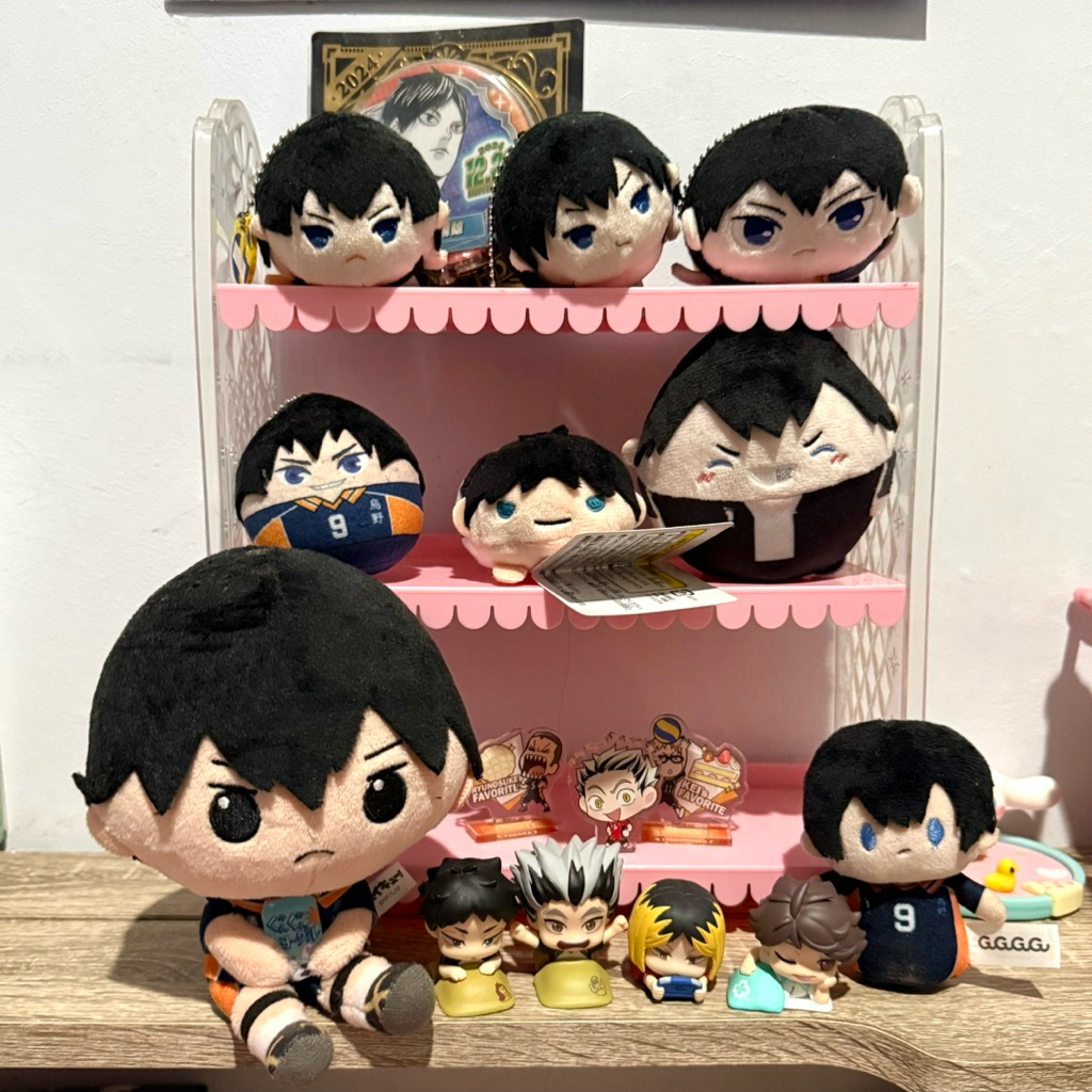 (100% ORIGINAL) HAIKYUU KAGEYAMA TOBIO plushie keychain ichiban kuji fuwa spesial mochi noru gguggu 