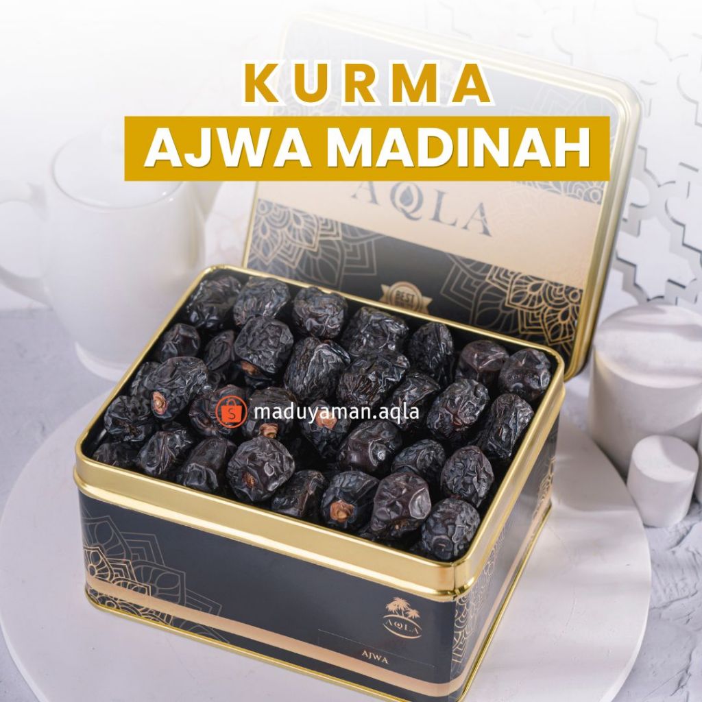 Kurma Ajwa Madinah Kurma Nabi Kurma Ajwah Kurma Madinah Kurma Kering Buah Buahan Kurma AQLA