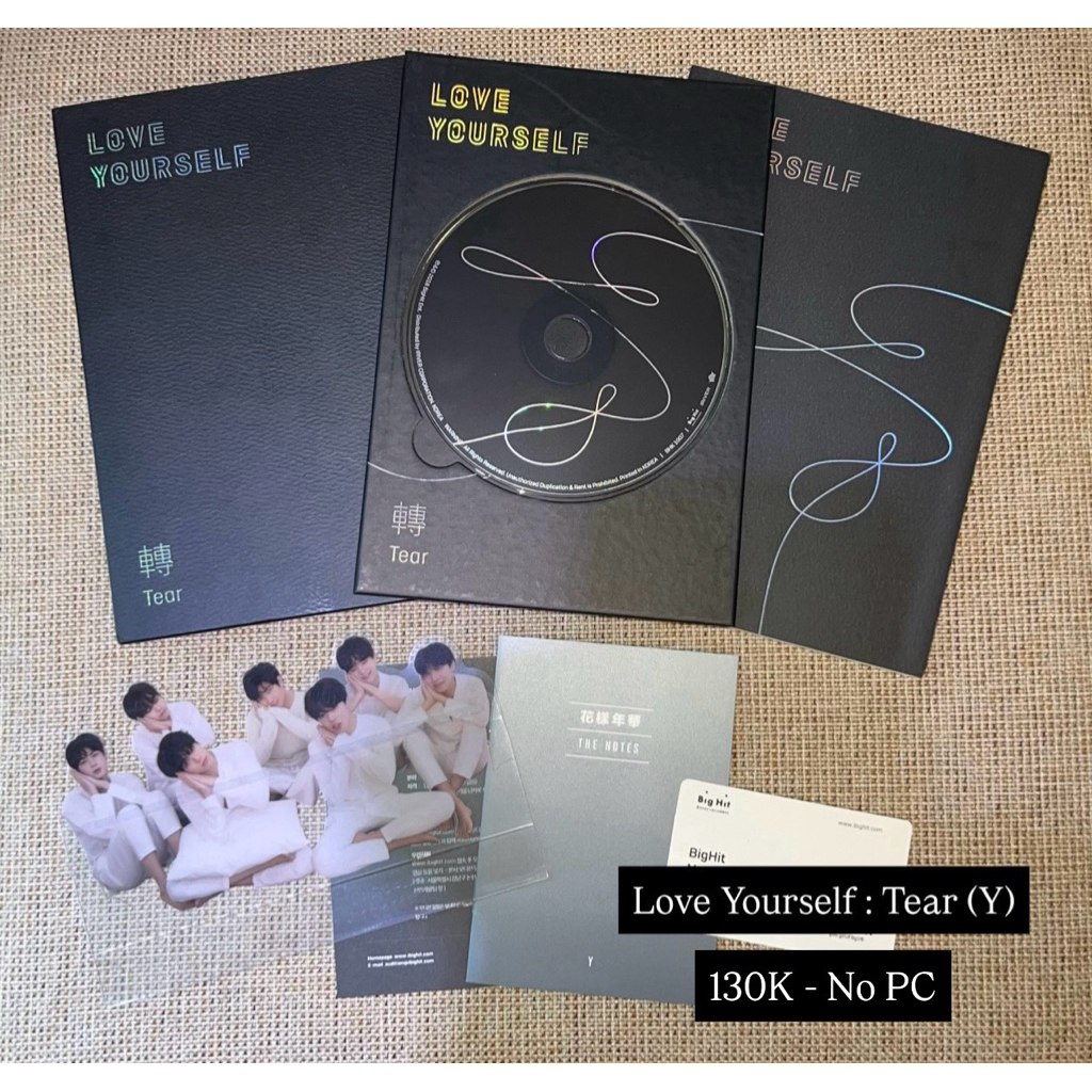 Preloved BTS Album Love Yourself : Tear (Y)