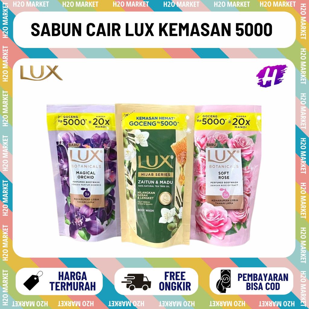 [UKURAN KECIL] SABUN MANDI LUX REFILL KECIL 85 ML CAIR SABUN CAIR REFILL BODY WASH PAKET 5000 GOCENG