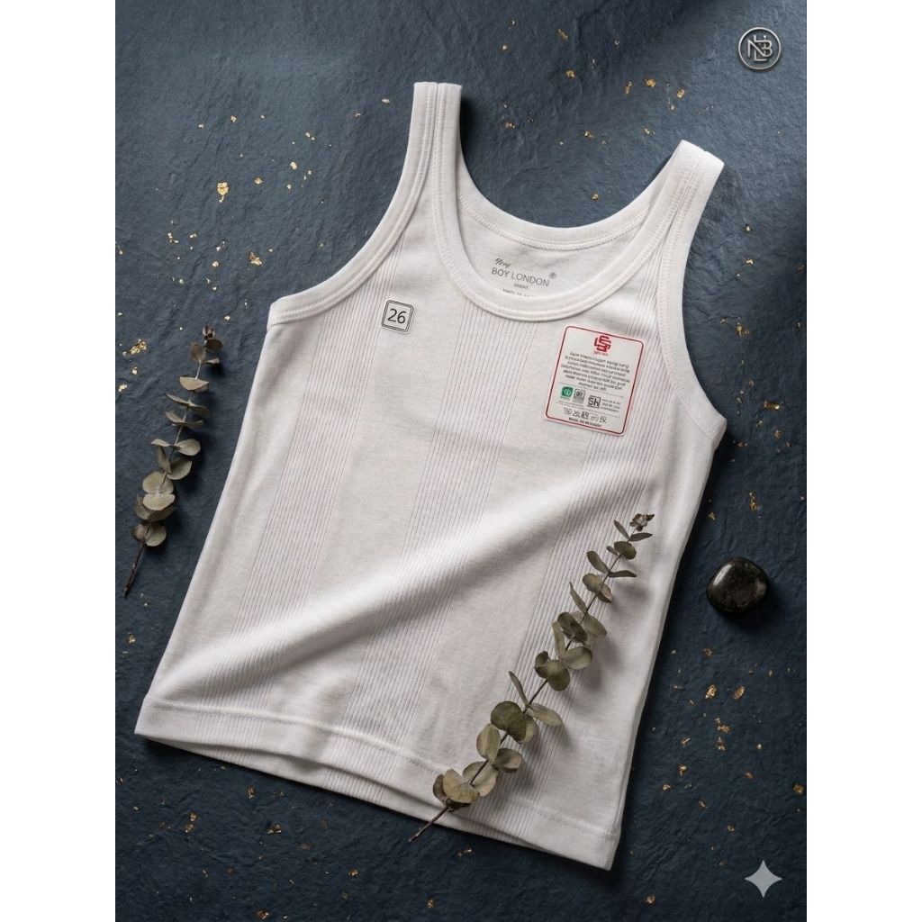 Boy London singlet anak - remaja 3-15 th, Premium
