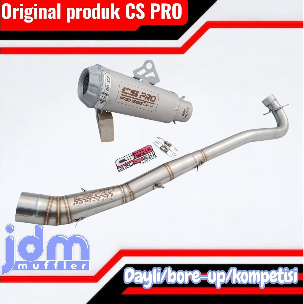 Knalpot racing supra125 jupiter shogun sp vega revo original CS pro