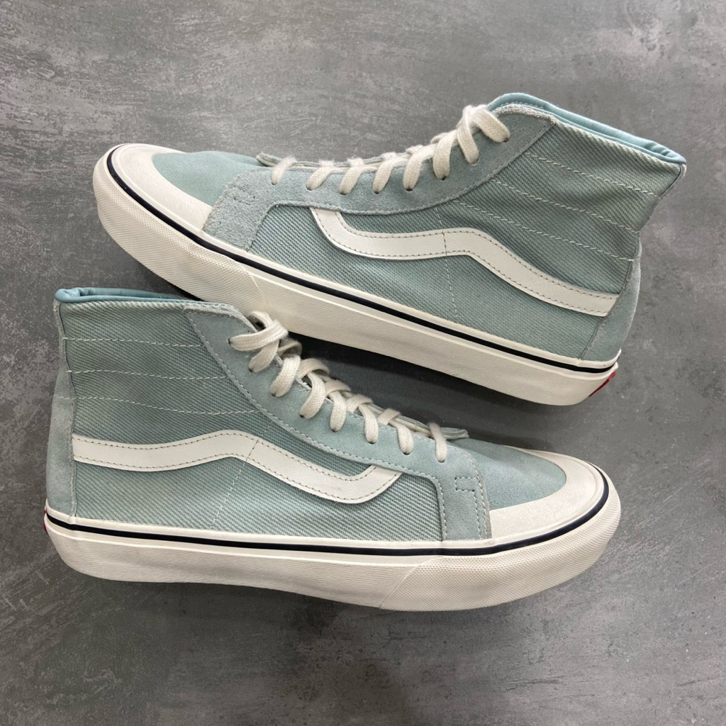 [Size 44] Vans SK8-HI 138 Decon Sf Light Blue Sky Blue (VN0A3MV122R) Second Original Kondisi Mulus N