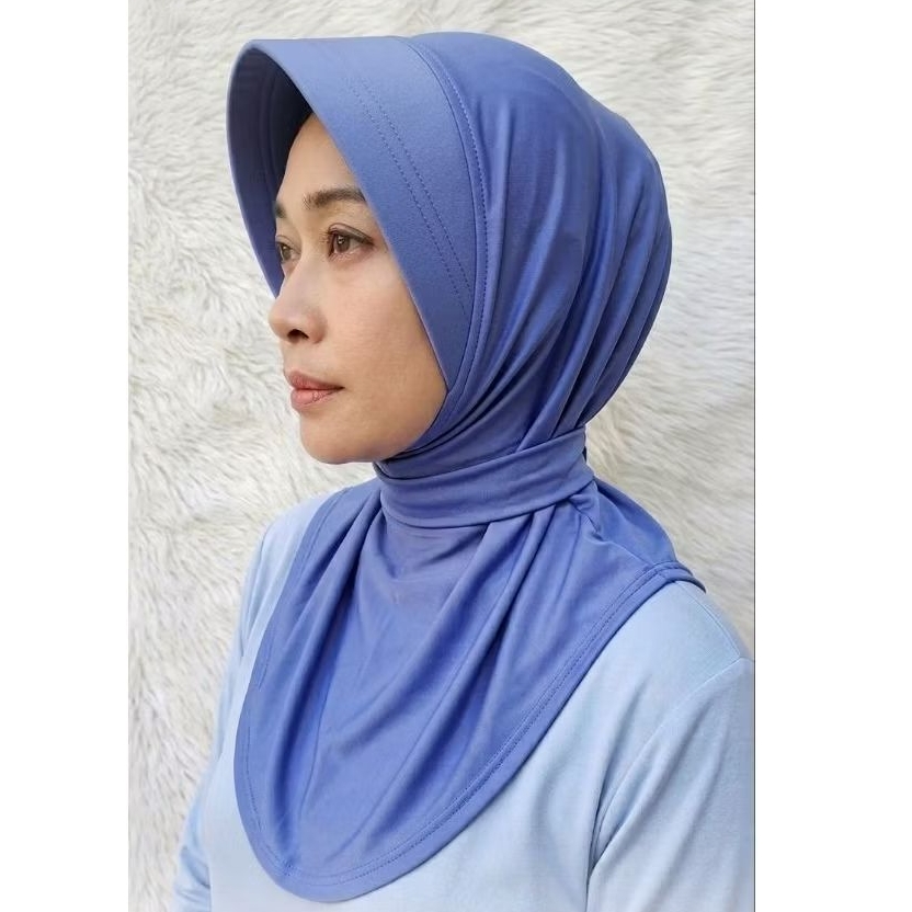 Jilbab PSH PIA Ardhya Garini model Pet 2 garis Kancing belakang