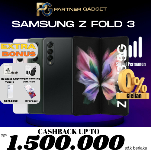 Samsung Z Fold 3 12/256Gb/12/512GB SECOND RESMI SEIN