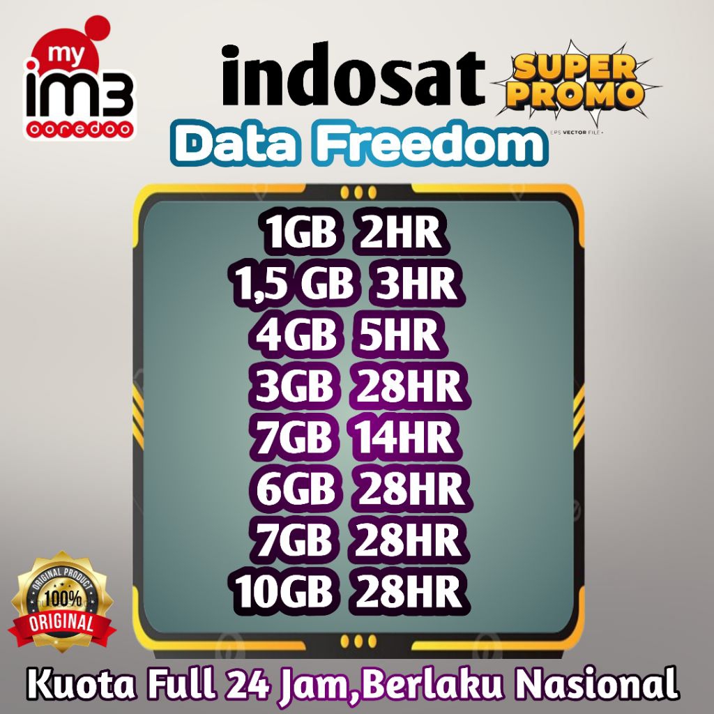 Paket Data Indosat  Freedom Termurah