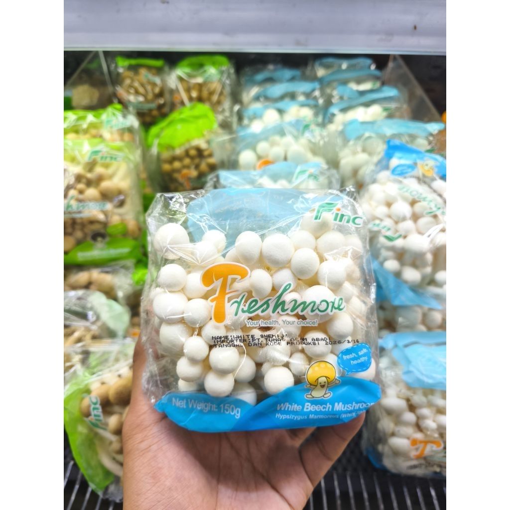 Jamur shimeji white jamur putih super fresh 150 gram