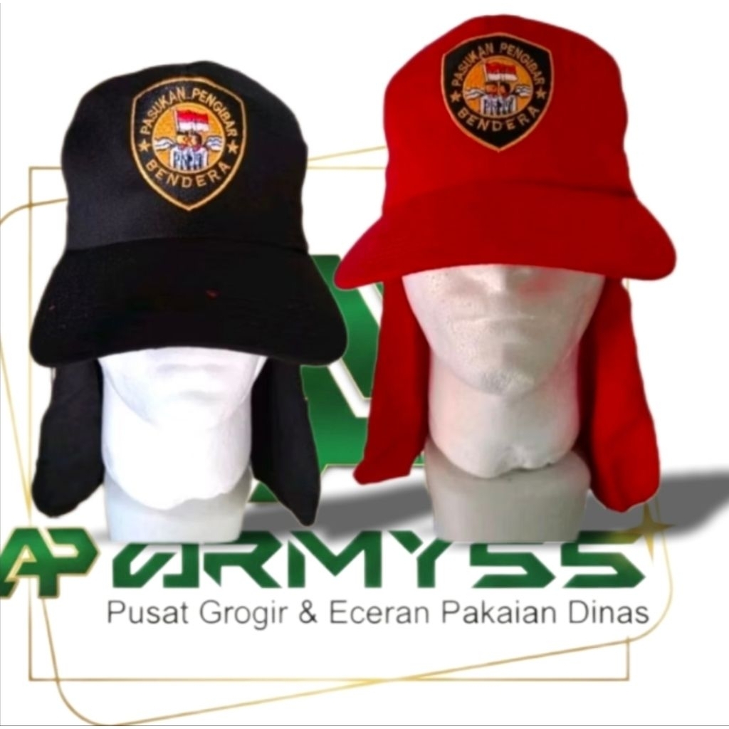 Topi Paskibra Topi jepang bordir topi paskibra model jepang