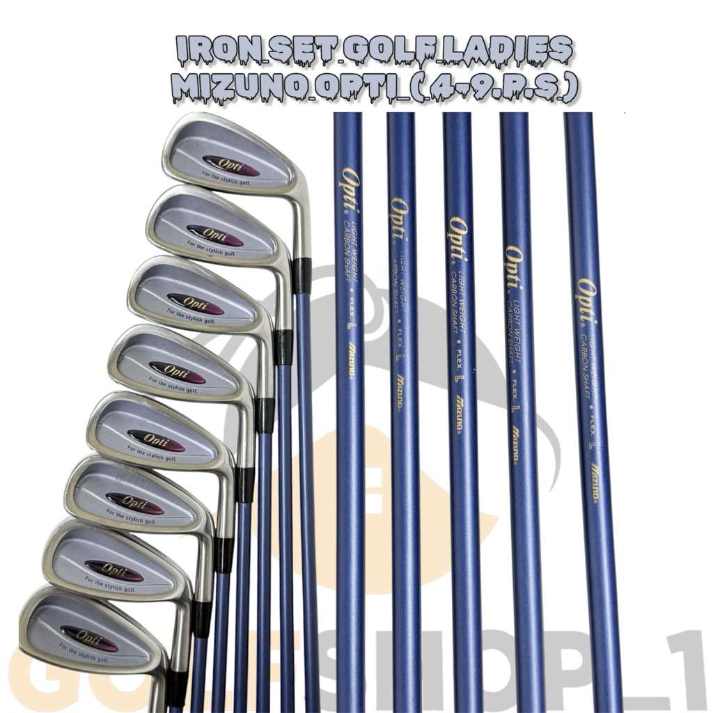 Stick Golf Ladies Iron Set Golf Mizuno Opti Shaft Graphite Flek ladies Second Original