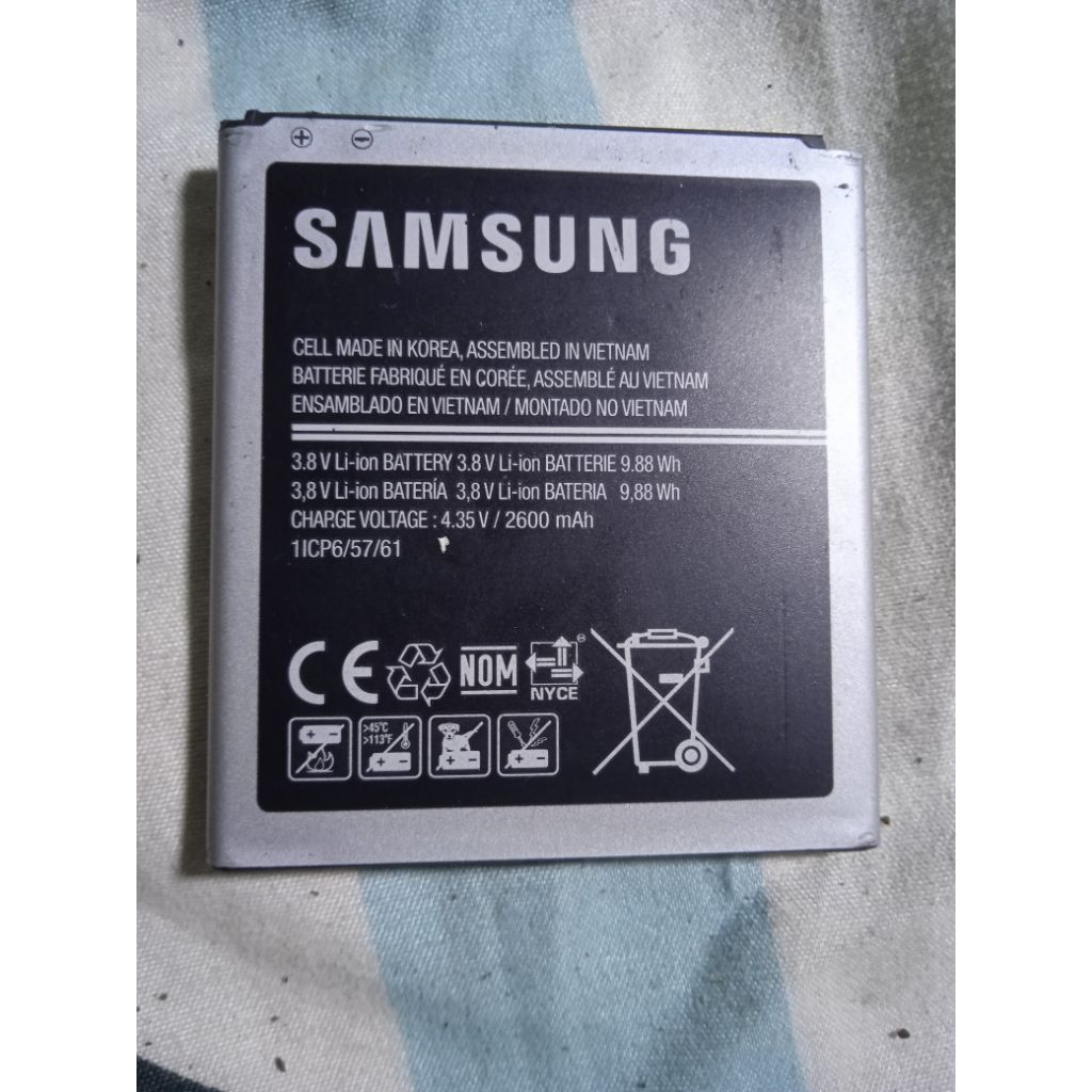 baterai samsung j2 prime ori copotan