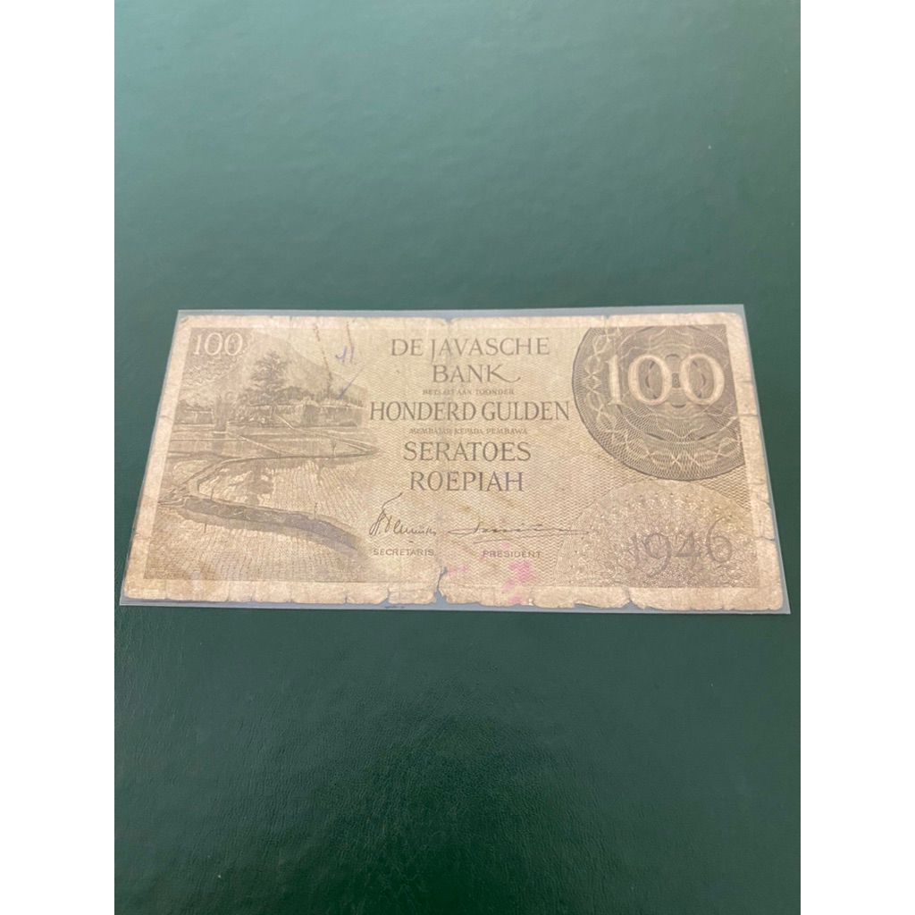 Uang Kuno 100 Federal ( Zaman Belanda ) 1946 Ori