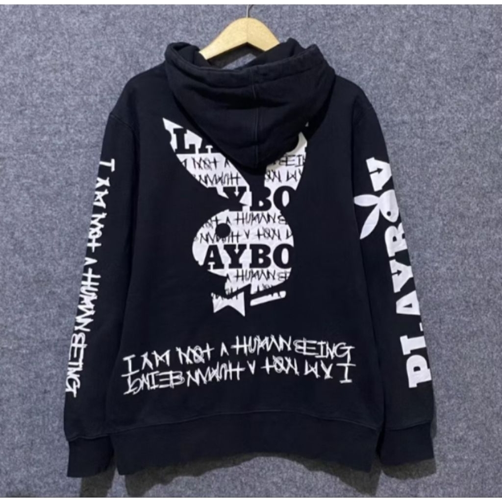 Hoodie Im Not Human Being X Playboy