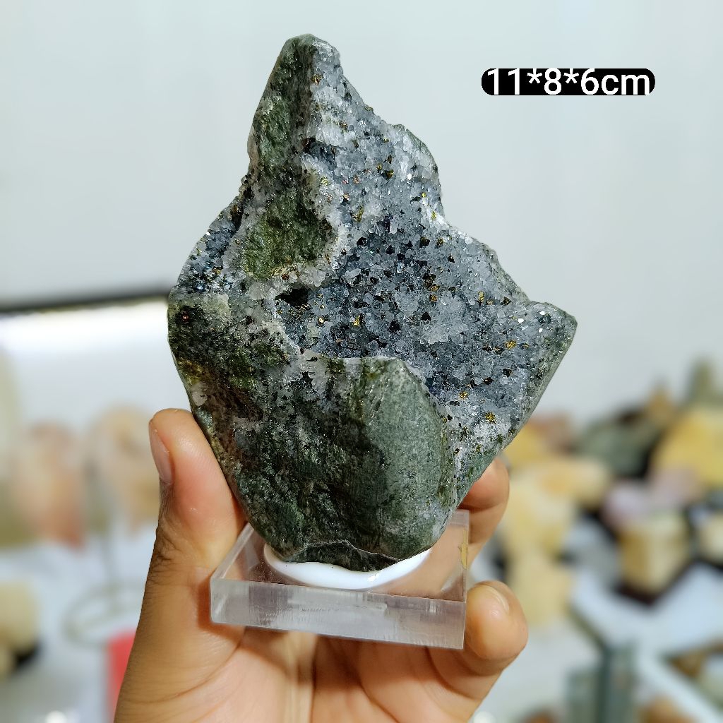 quartz pyrite geode