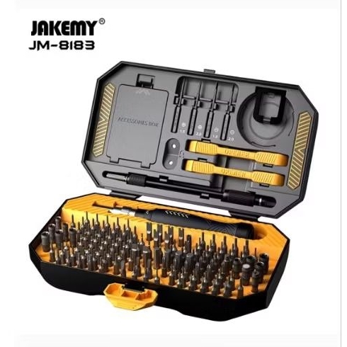 baru - Jakemy JM-8183 145in1 Obeng Set Hp Laptop Komputer Torx Philips Sloted Pentagon