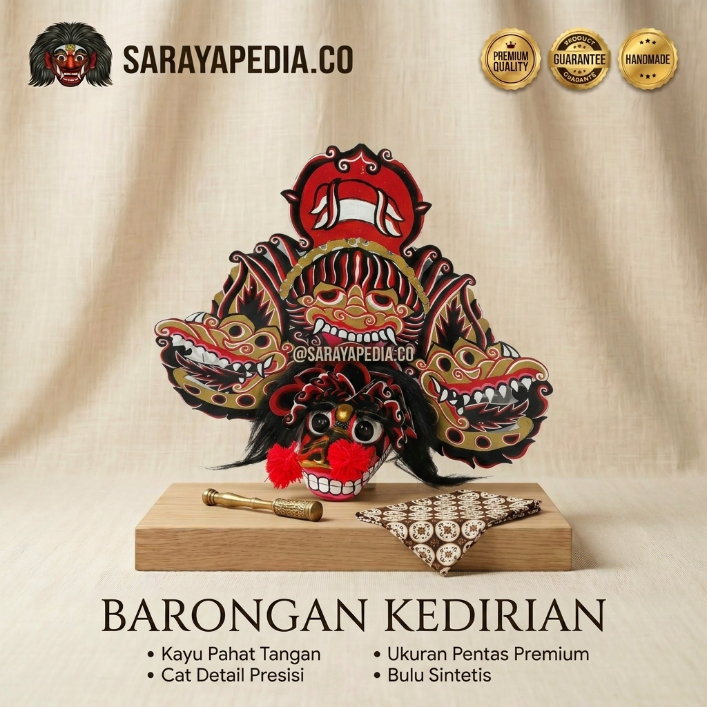 Barongan Kucingan Kedirian Ukuran 15 Barongan Pentas Premium SRY