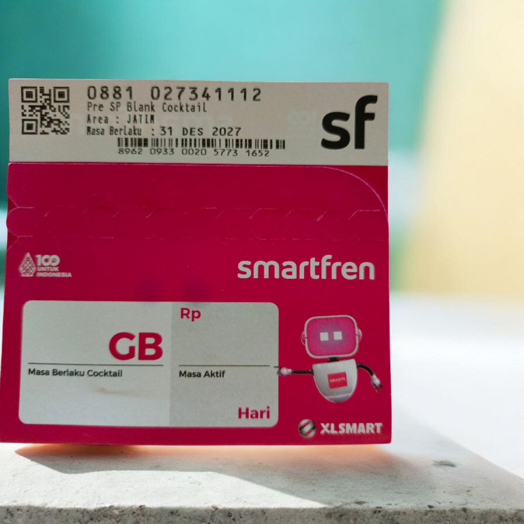 nomor cantik smartfren 88 10 2734 111 2 isi kuota 3gb jaringan 5G XL